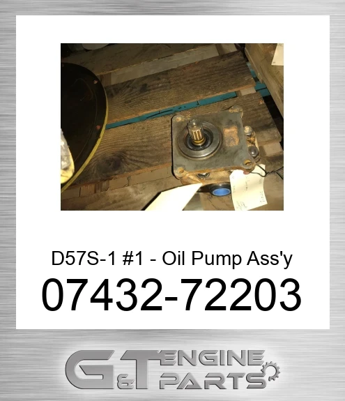 07432-72203 D57S-1 #1 - Oil Pump Ass'y