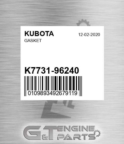 K7731-96240 GASKET