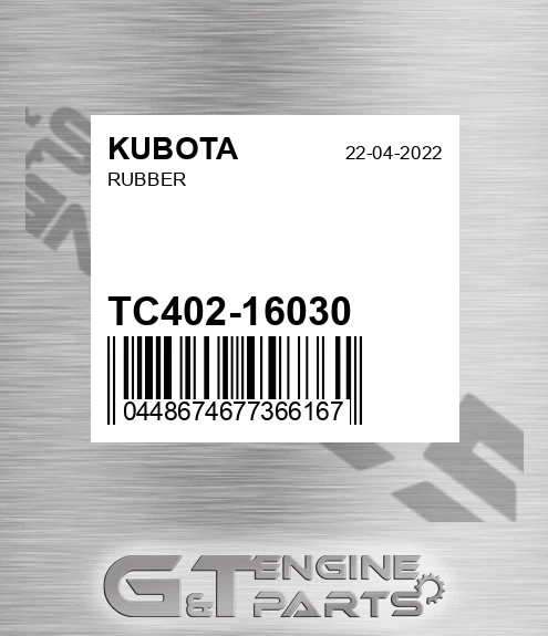 TC402-16030 RUBBER
