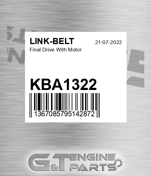KBA1322 Final Drive With Motor