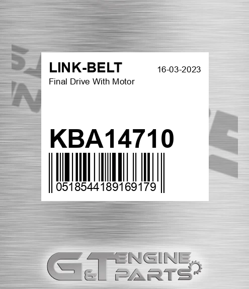 KBA14710 Final Drive With Motor