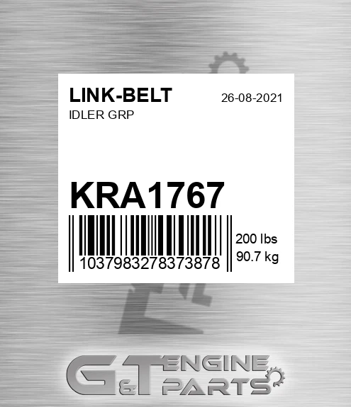 KRA1767 Idler Grp for LINK-BELT