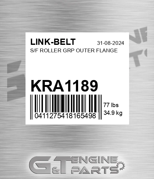 KRA1189 S/f Roller Grp Outer Flange for LINK-BELT