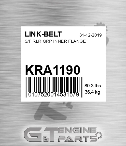 KRA1190 S/f Rlr Grp Inner Flange for LINK-BELT