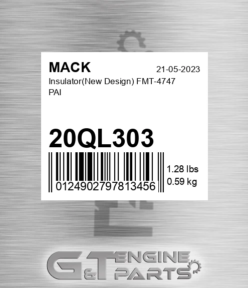 20QL303 Insulator New Design FMT-4747 PAI