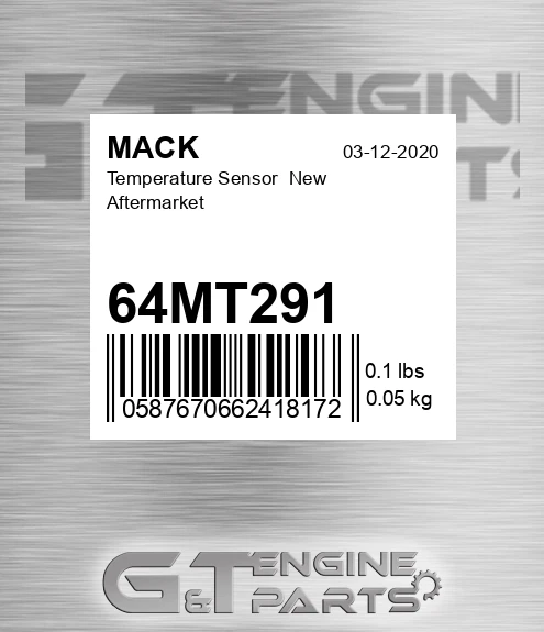 64MT291 Temperature Sensor New Aftermarket