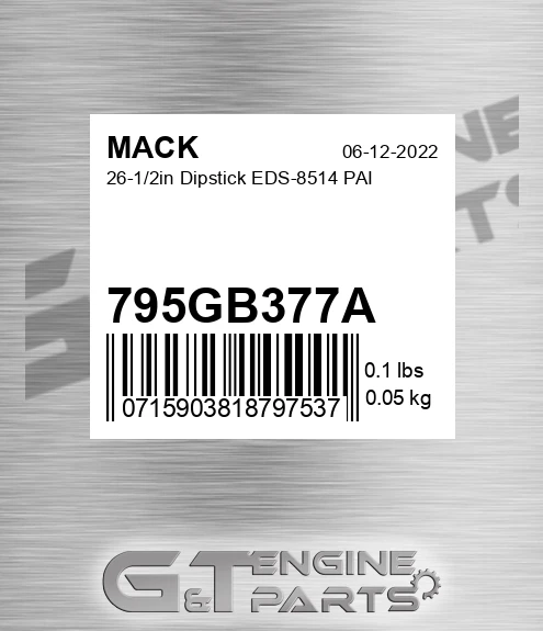 795GB377A 26-1/2in Dipstick EDS-8514 PAI