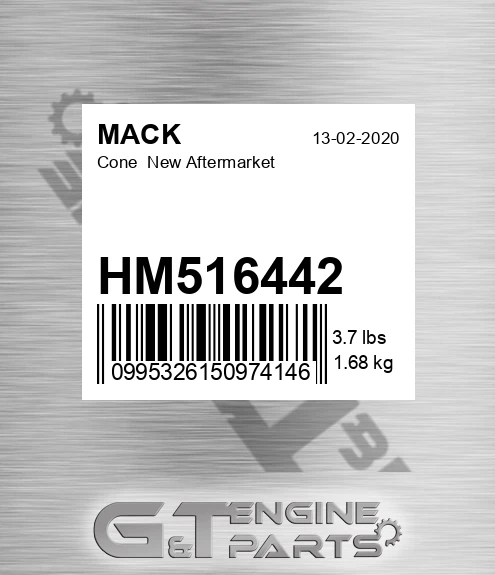 HM516442 Cone New Aftermarket