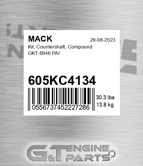 605KC4134 Kit, Countershaft, Compound GKT-8946 PAI