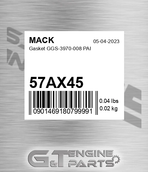 57AX45 Gasket GGS-3970-008 PAI