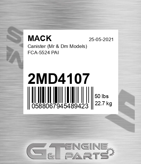2MD4107 Canister Mr &amp; Dm Models FCA-5524 PAI