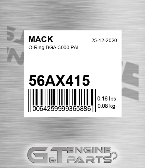 56AX415 O-Ring BGA-3000 PAI