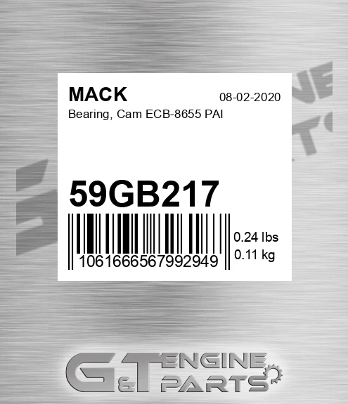 59GB217 Bearing, Cam ECB-8655 PAI