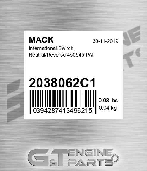2038062C1 International Switch, Neutral/Reverse 450545 PAI
