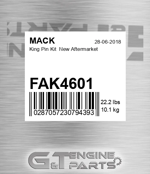 FAK4601 King Pin Kit New Aftermarket