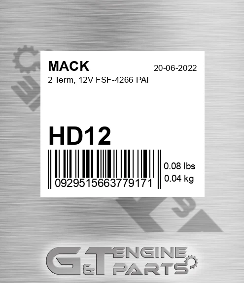 HD12 2 Term, 12V FSF-4266 PAI