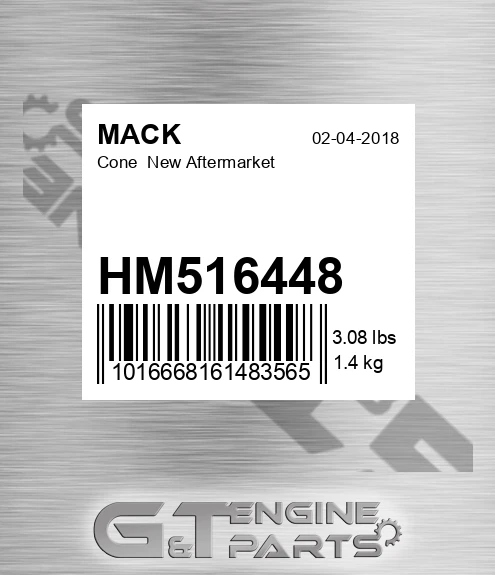 HM516448 Cone New Aftermarket