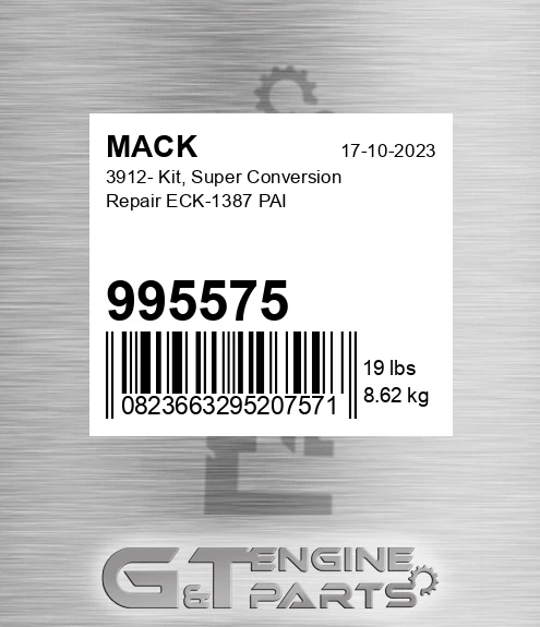 995575 3912- Kit, Super Conversion Repair ECK-1387 PAI