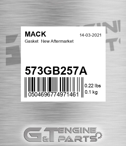 573GB257A Gasket New Aftermarket