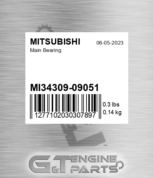 MI34309-09051 Main Bearing
