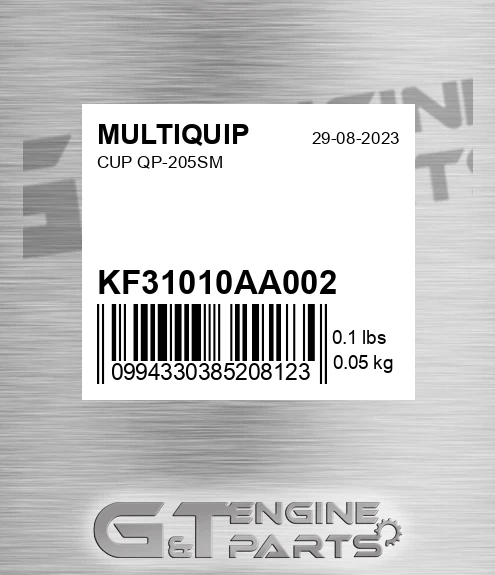 KF31010AA002 CUP QP-205SM