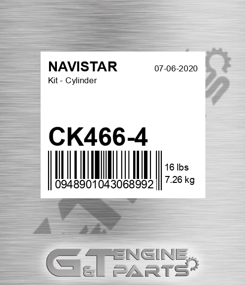 CK466-4 Kit - Cylinder