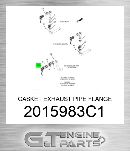 2015983C1 GASKET EXHAUST PIPE FLANGE