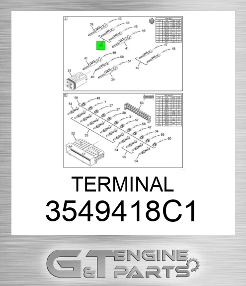 ayページ 3549418C1 TERMINAL made to fit NAVISTAR | Price: $0.94