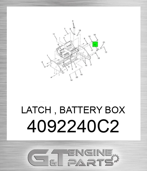 4092240C2 LATCH , BATTERY BOX made to fit NAVISTAR | LTD