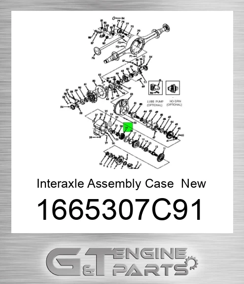 1665307C91 Interaxle Assembly Case New Aftermarket