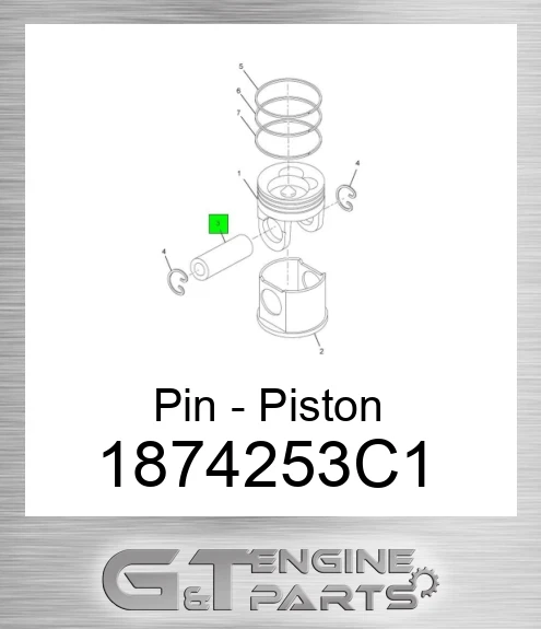 1874253C1 Pin - Piston