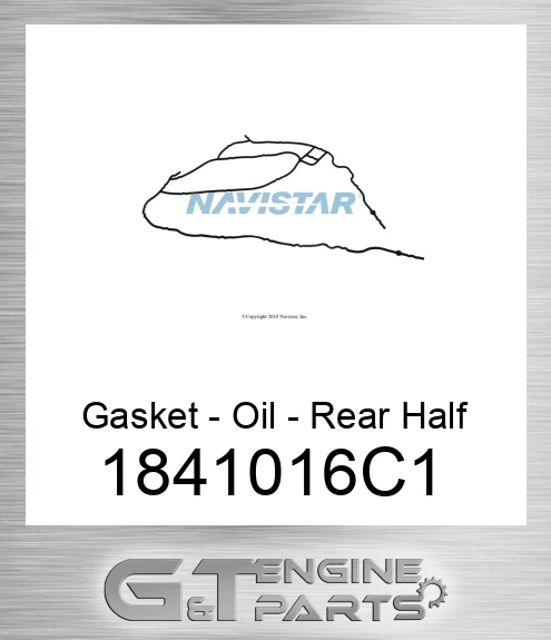 1841016C1 Gasket - Oil - Rear Half