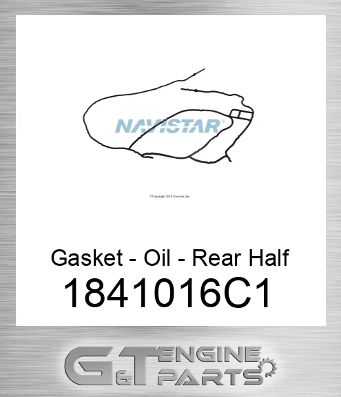 1841016C1 Gasket - Oil - Rear Half