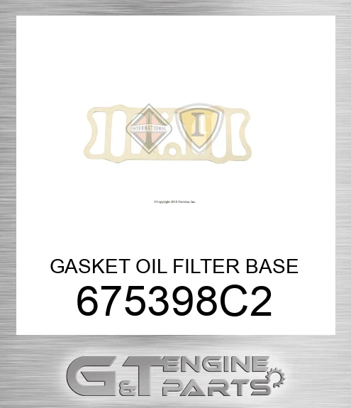 675398C2 GASKET OIL FILTER BASE