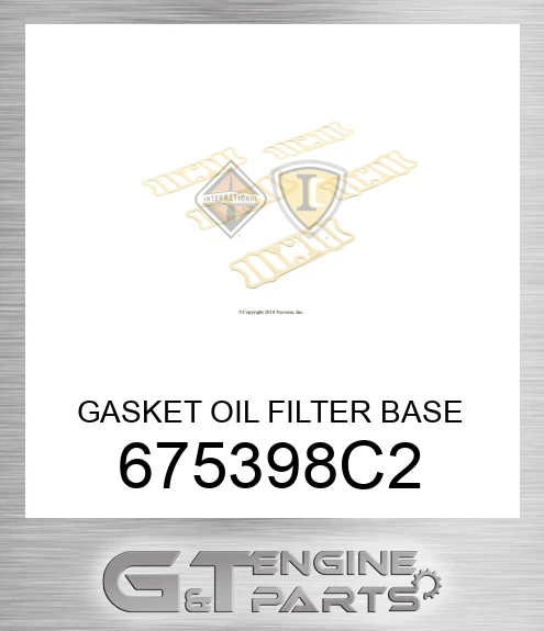 675398C2 GASKET OIL FILTER BASE