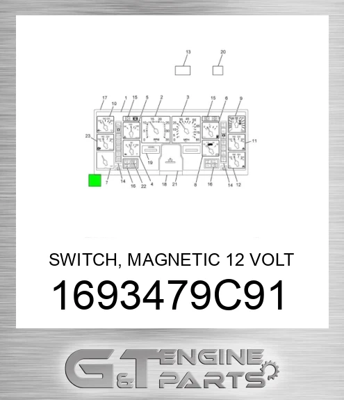 1693479C91 SWITCH, MAGNETIC 12 VOLT