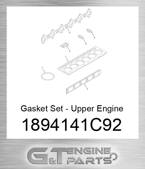 1894141C92 Gasket Set - Upper Engine