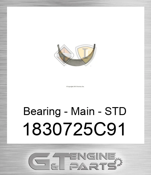 1830725C91 Bearing - Main - STD