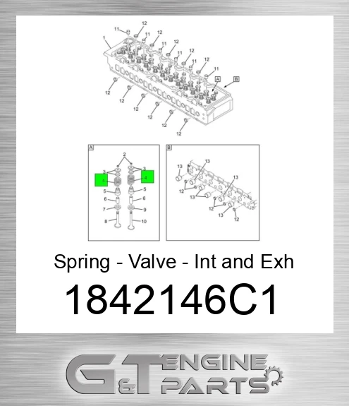 1842146C1 Spring - Valve - Int and Exh