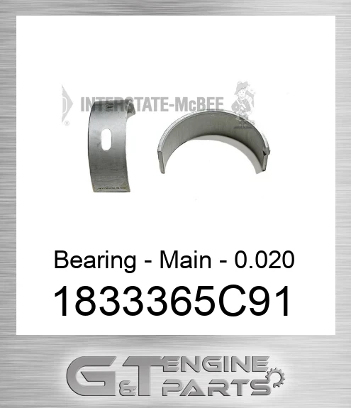 1833365C91 Bearing - Main - 0.020