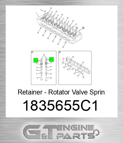 1835655C1 Retainer - Rotator Valve Sprin