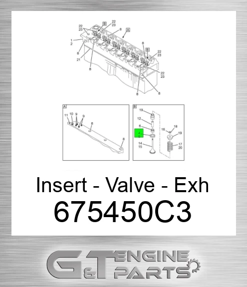 675450C3 Insert - Valve - Exh