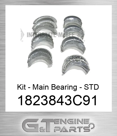 1823843C91 Kit - Main Bearing - STD