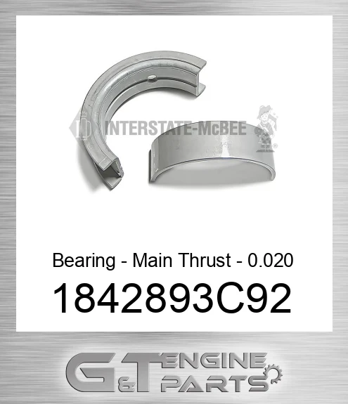 1842893C92 Bearing - Main Thrust - 0.020