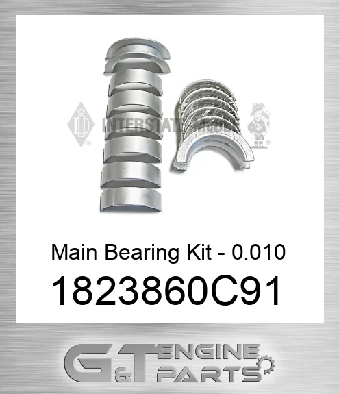 1823860C91 Main Bearing Kit - 0.010