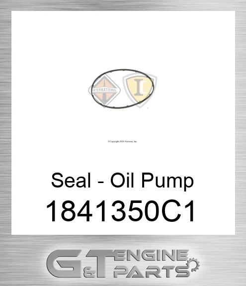 1841350C1 Seal - Oil Pump