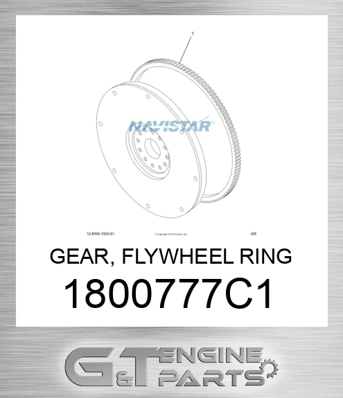 1800777C1 GEAR, FLYWHEEL RING