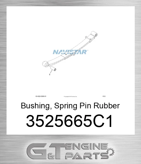 3525665C1 Bushing, Spring Pin Rubber