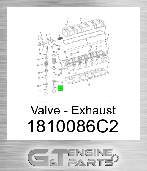 1810086C2 Valve - Exhaust