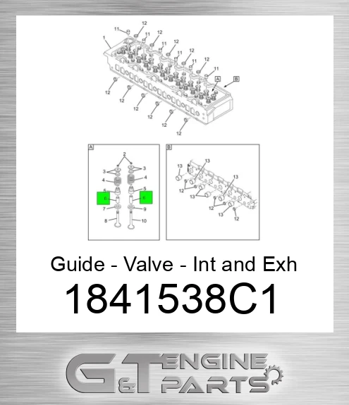 1841538C1 Guide - Valve - Int and Exh